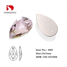 DZ 4065 12X7 MM teat drop crystal sew on stone 